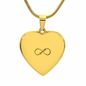 Engraved Heart necklace - Love back.svg