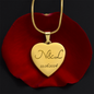 Engraved Heart Necklace - Bestie front.svg