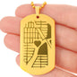 Map Dog Tag Necklace images