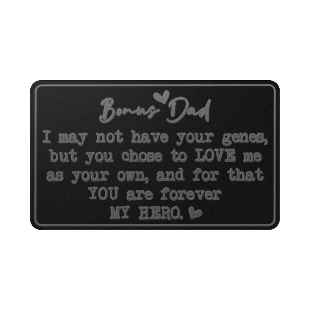 Metal Wallet Card - Bonus Dad