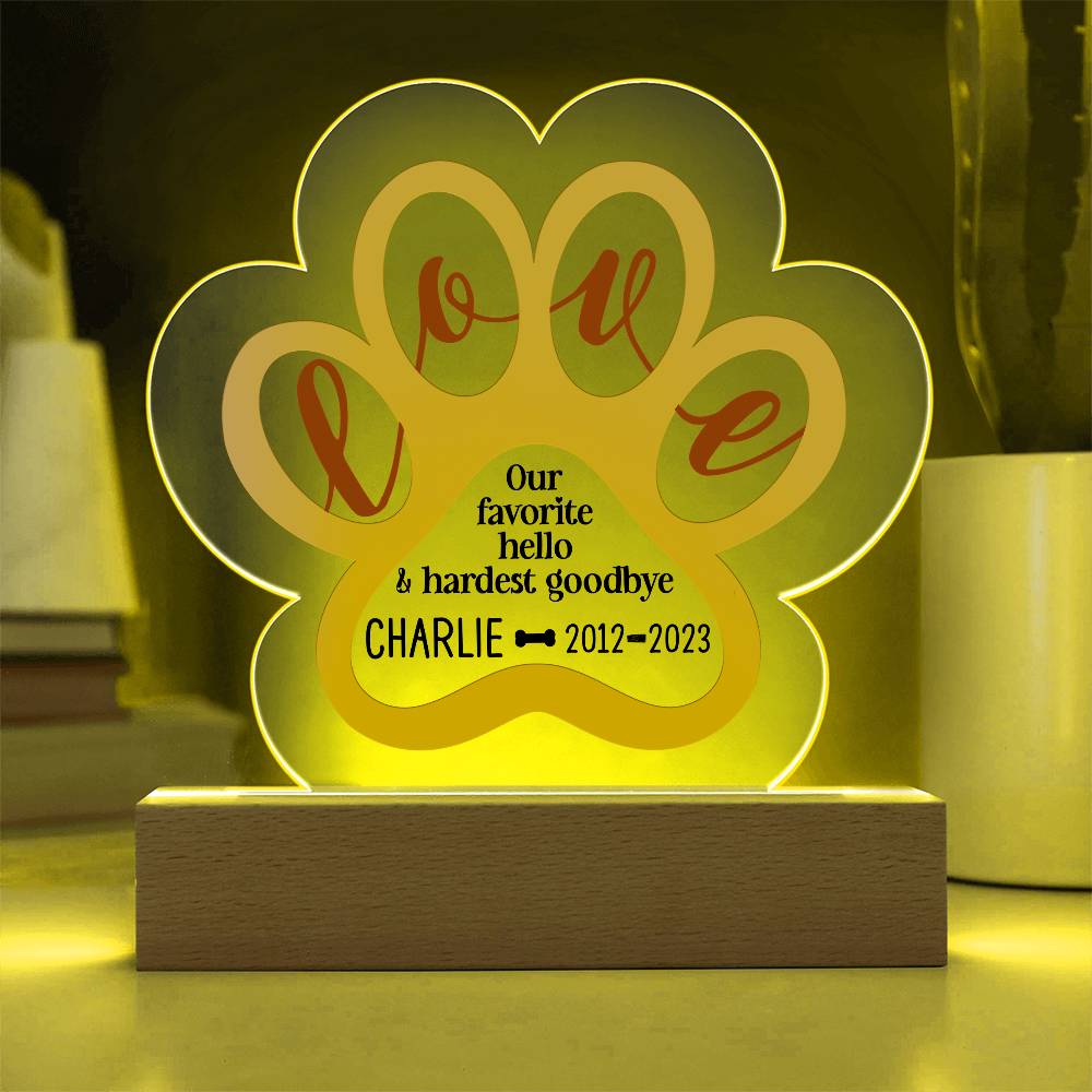 Testing Paw Print Acrylic renderings 7.26.24