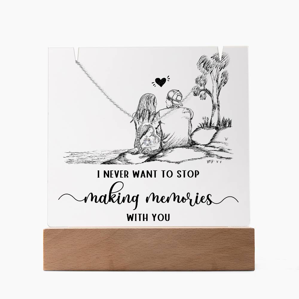 Testing Forever Love Necklace + Square Acrylic Plaque 8/27/24