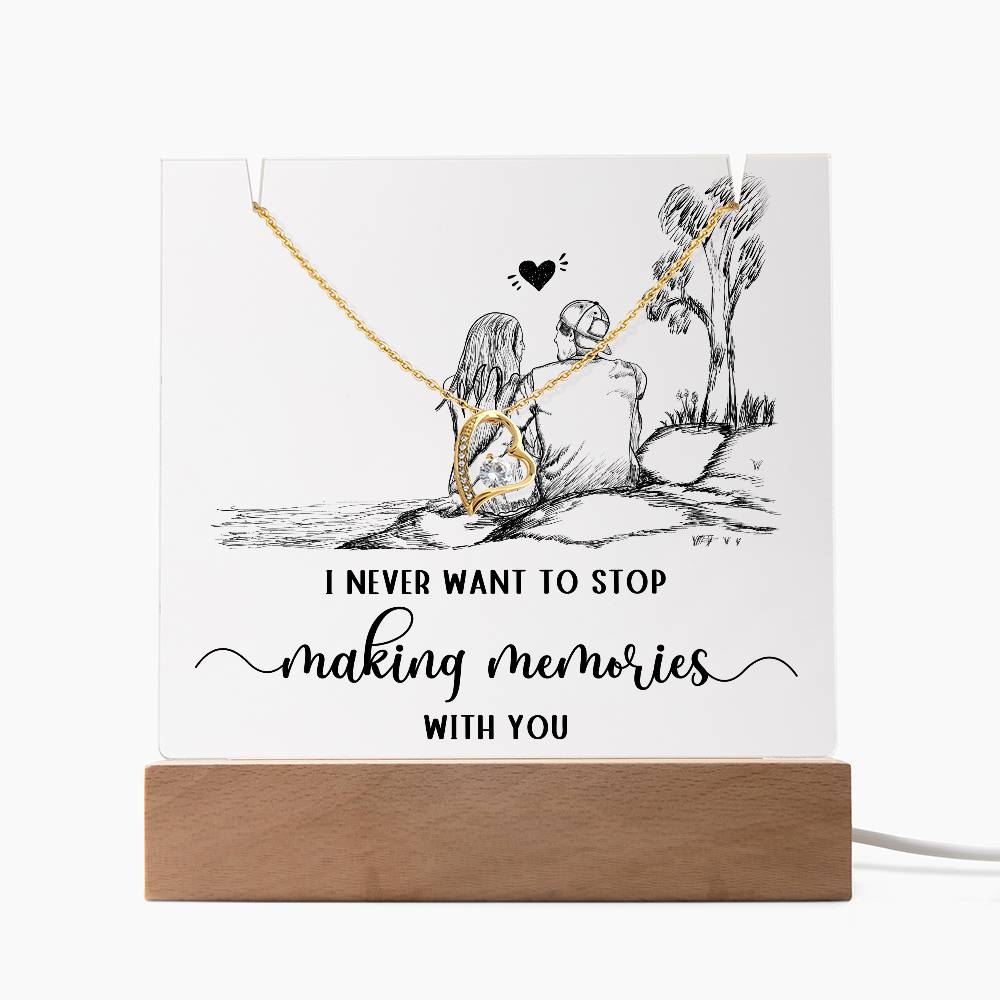 Testing Forever Love Necklace + Square Acrylic Plaque 8/27/24