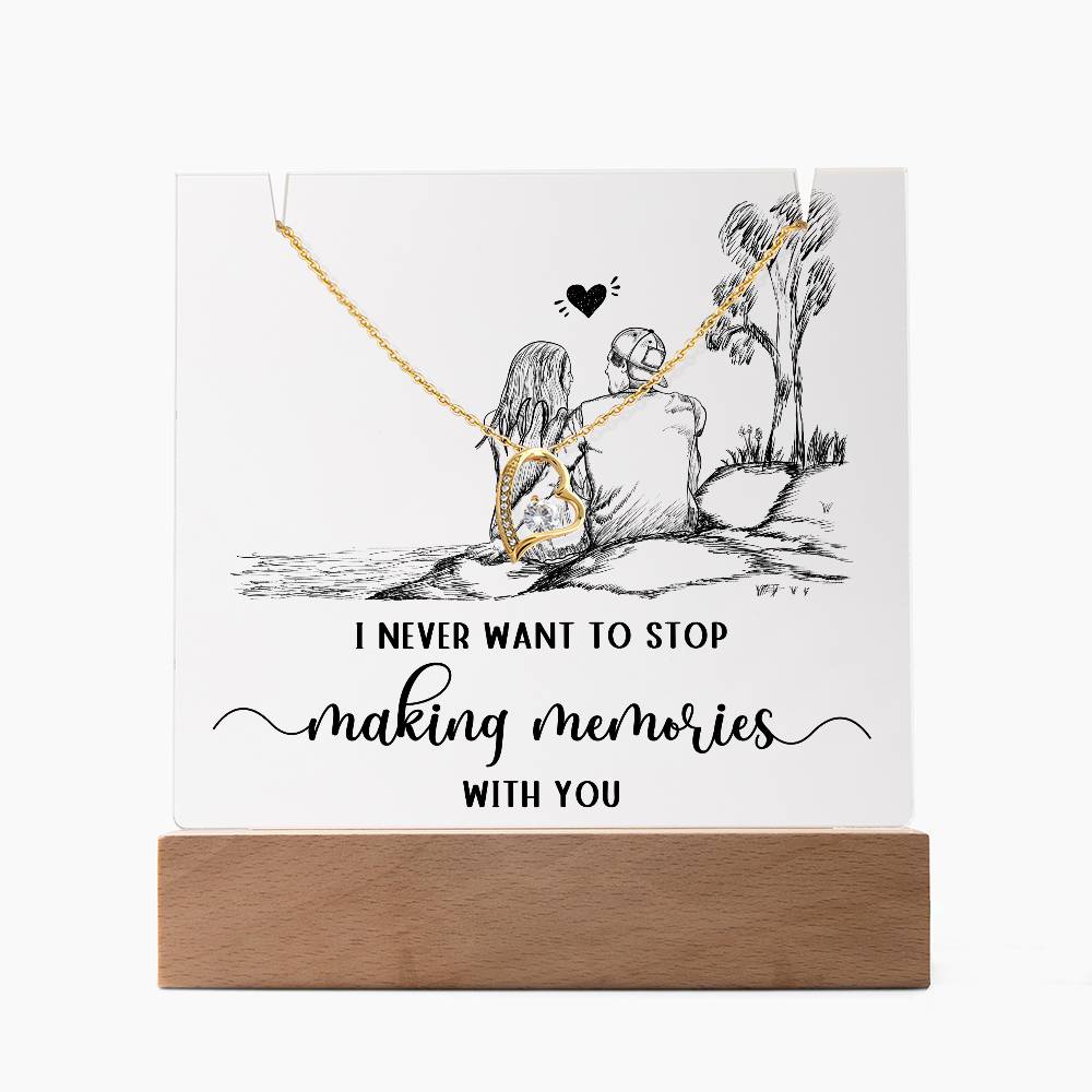 Testing Forever Love Necklace + Square Acrylic Plaque 8/27/24
