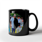 Black ceramic mug
