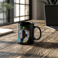 Black ceramic mug