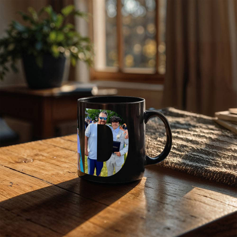 Testing Black Ceramic Mug - multi artwork