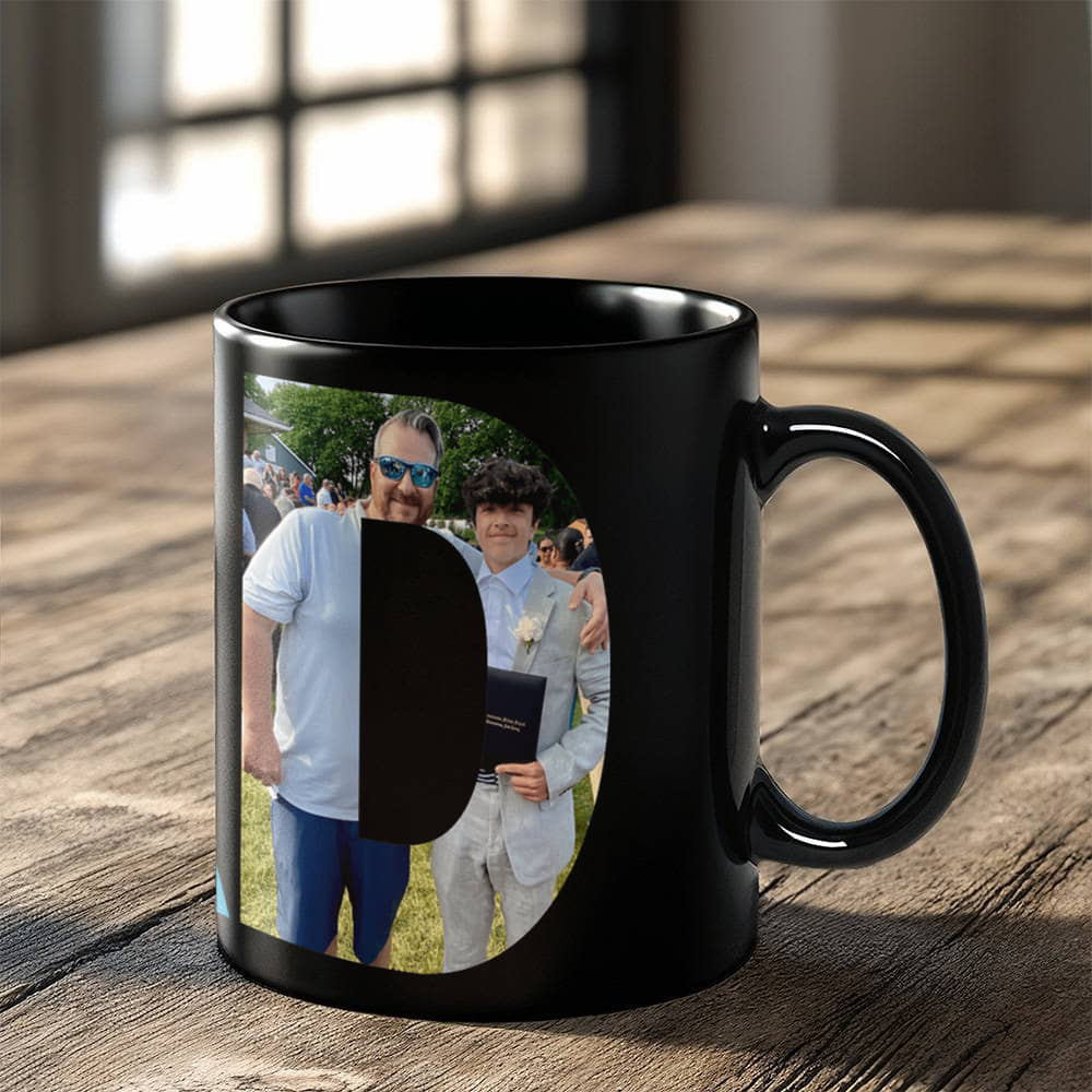 Testing Black Ceramic Mug - multi artwork