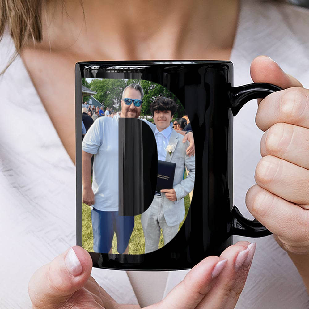 Testing Black Ceramic Mug - multi artwork