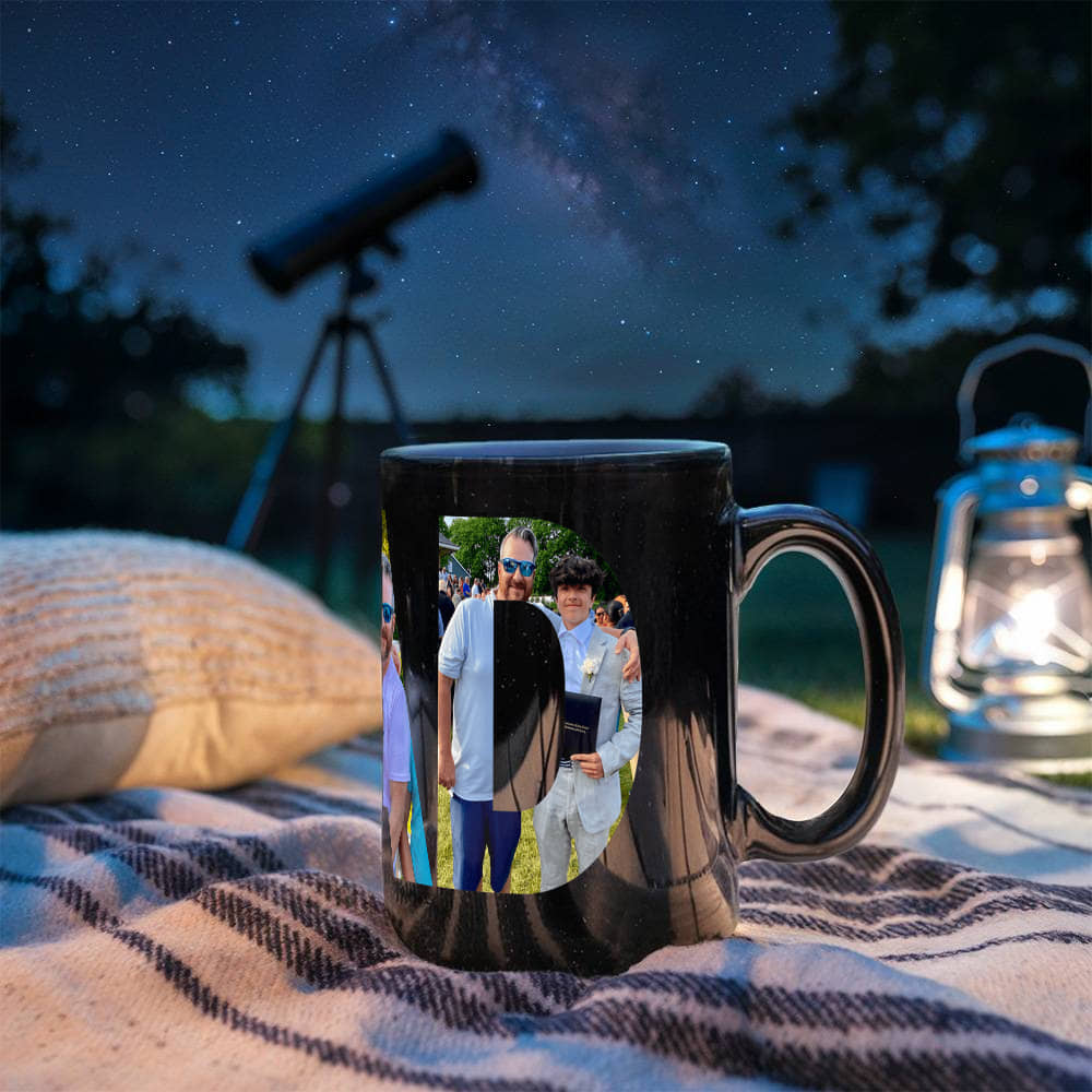 Testing Black Ceramic Mug - multi artwork