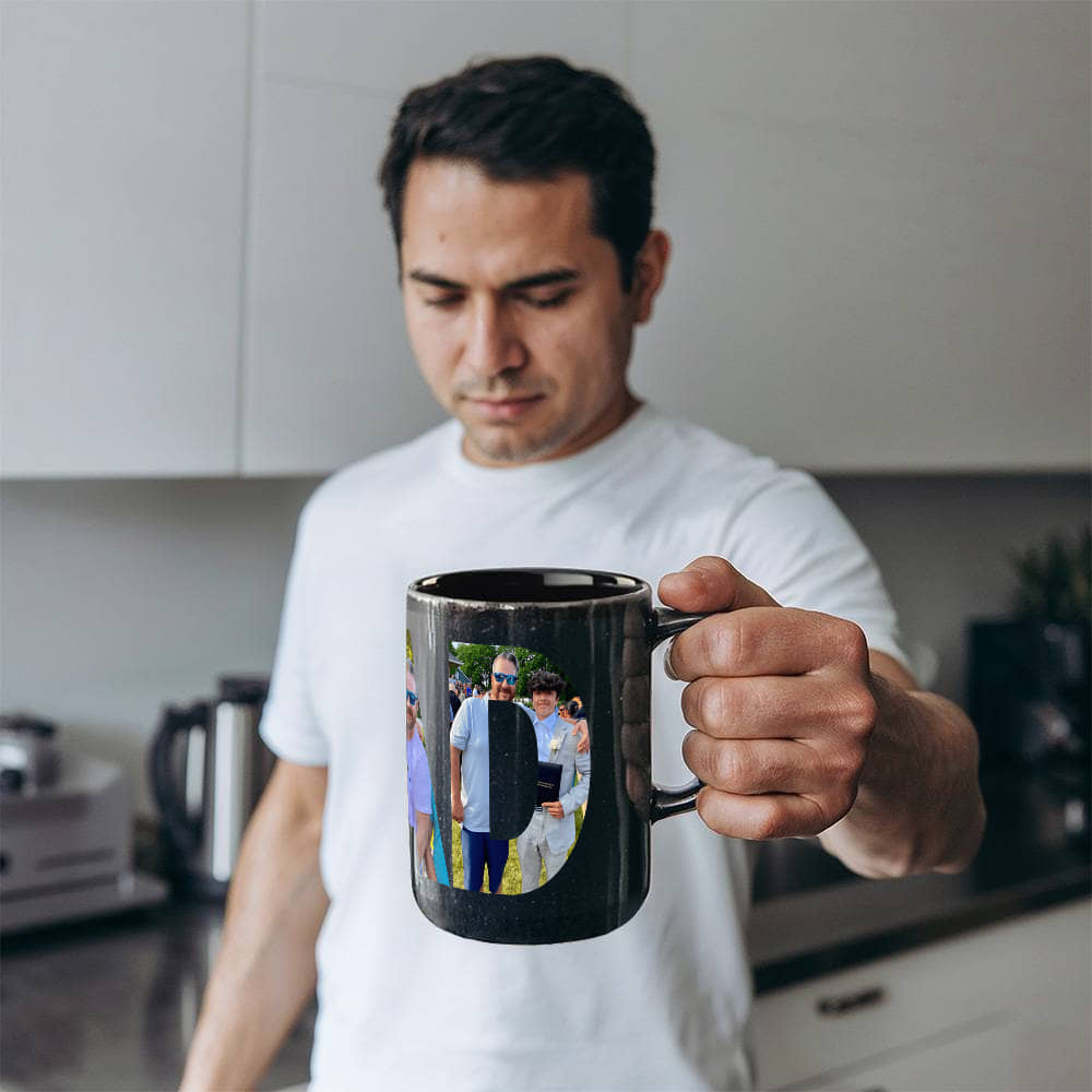 Testing Black Ceramic Mug - multi artwork