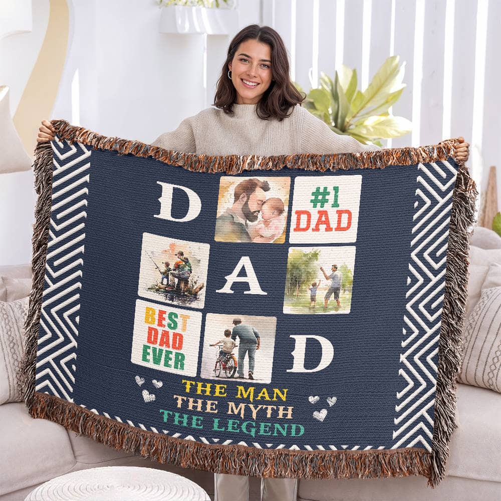 Testing Photo Heirloom Woven Blanket / Multi-Artwork & variants