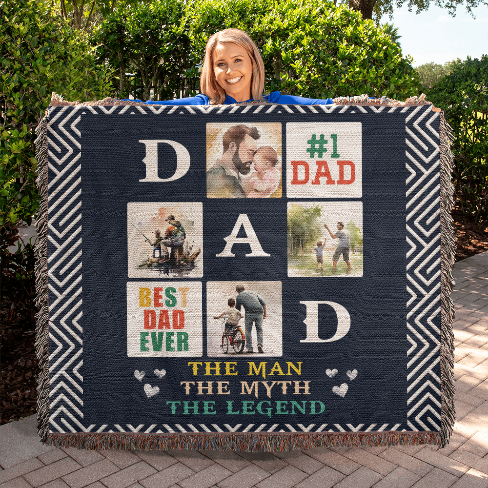 Testing Photo Heirloom Woven Blanket / Multi-Artwork & variants