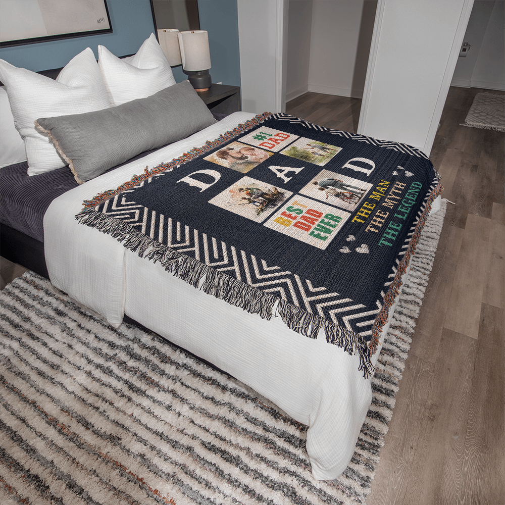 Testing Photo Heirloom Woven Blanket / Multi-Artwork & variants