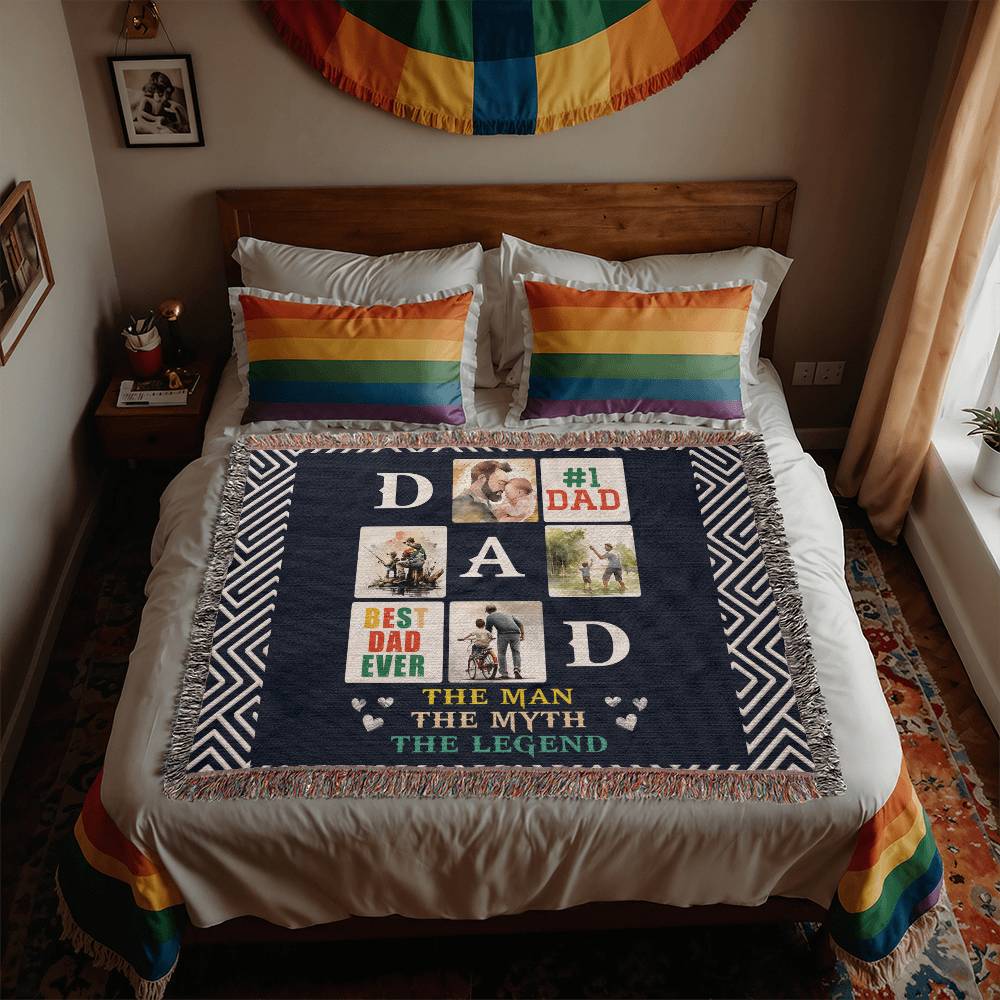 Testing Photo Heirloom Woven Blanket / Multi-Artwork & variants