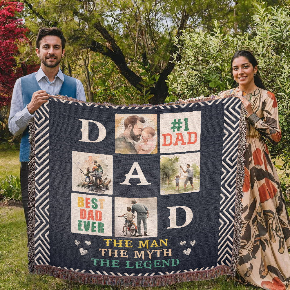 Testing Photo Heirloom Woven Blanket / Multi-Artwork & variants