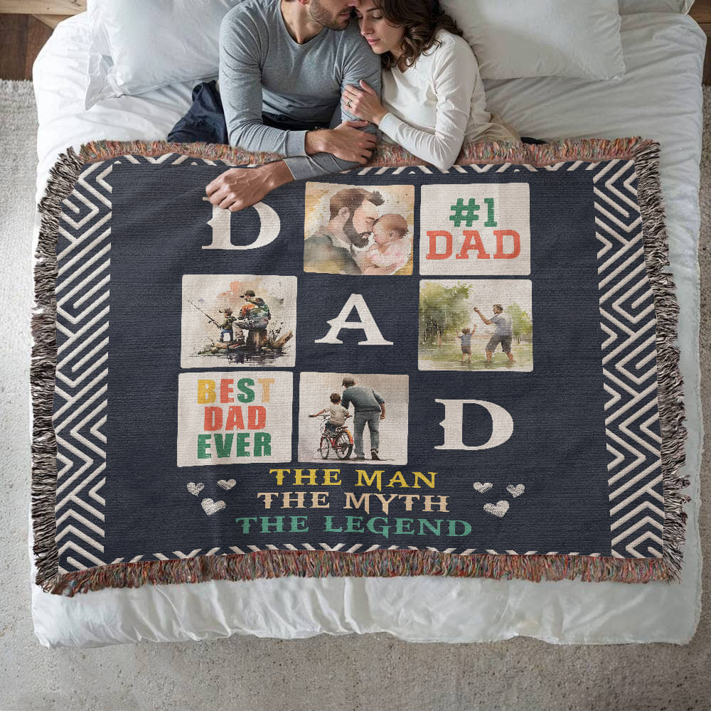 Testing Photo Heirloom Woven Blanket / Multi-Artwork & variants