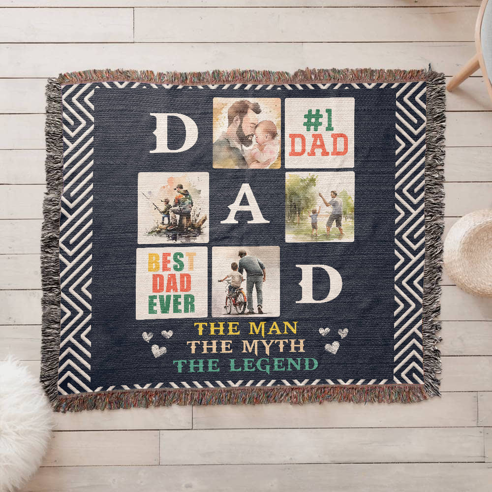Testing Photo Heirloom Woven Blanket / Multi-Artwork & variants