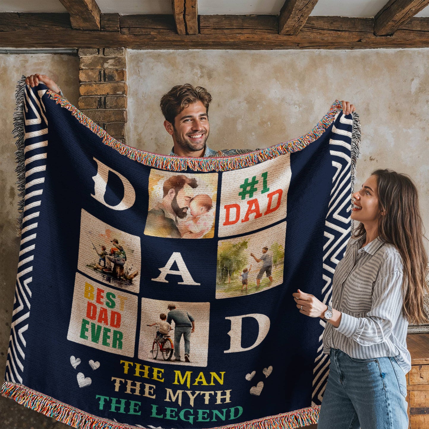 Testing Photo Heirloom Woven Blanket / Multi-Artwork & variants