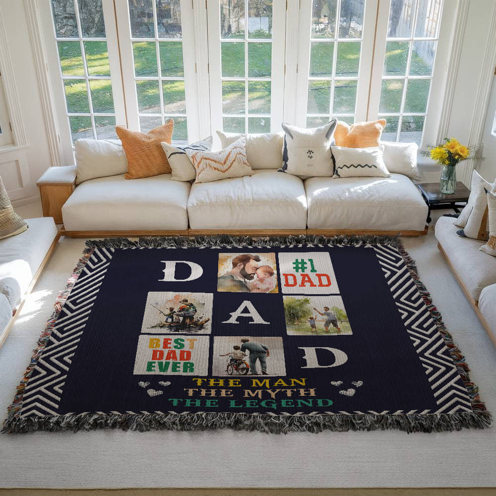 Testing Photo Heirloom Woven Blanket / Multi-Artwork & variants