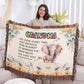 Testing H woven blanket / multi-artwork & variants