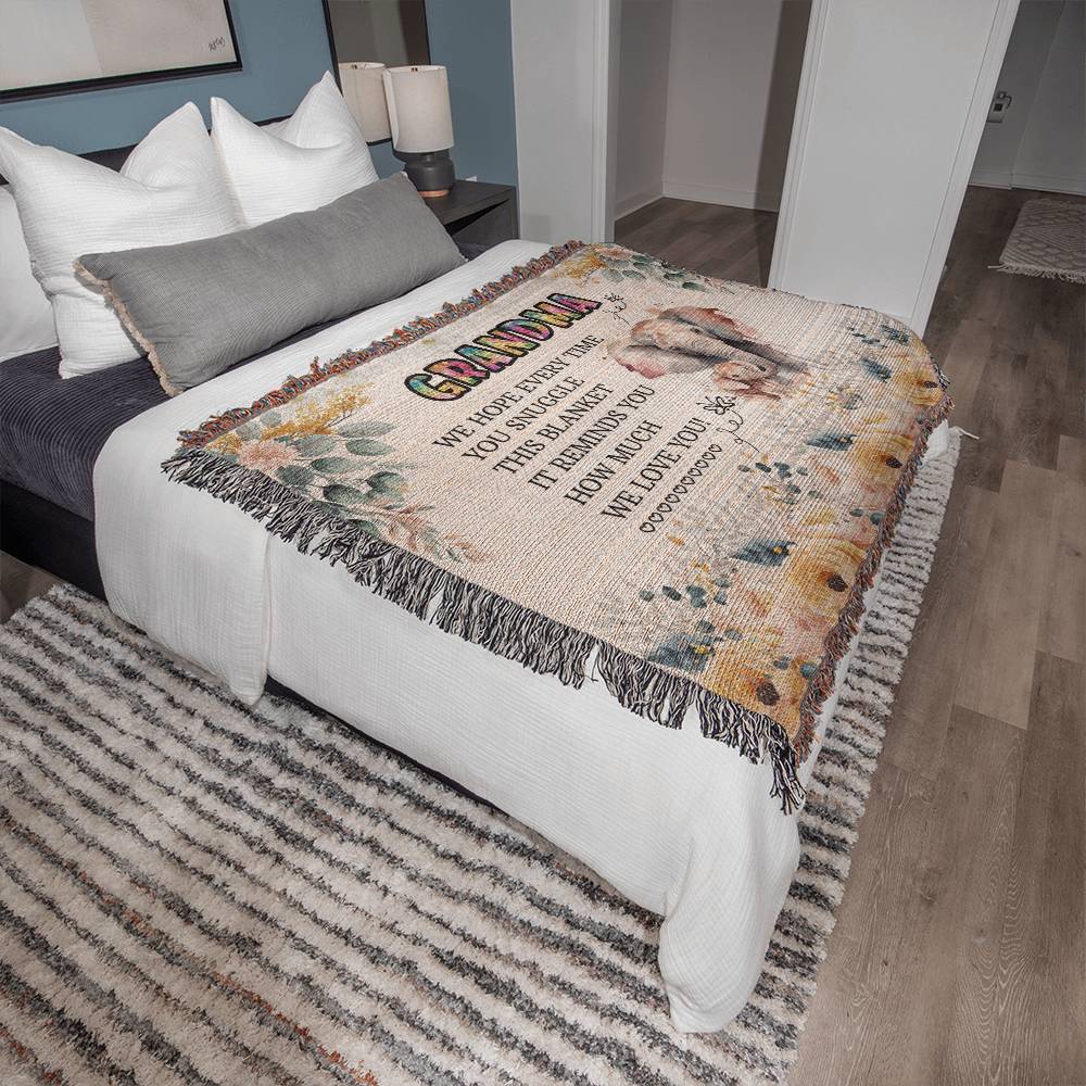 Testing H woven blanket / multi-artwork & variants