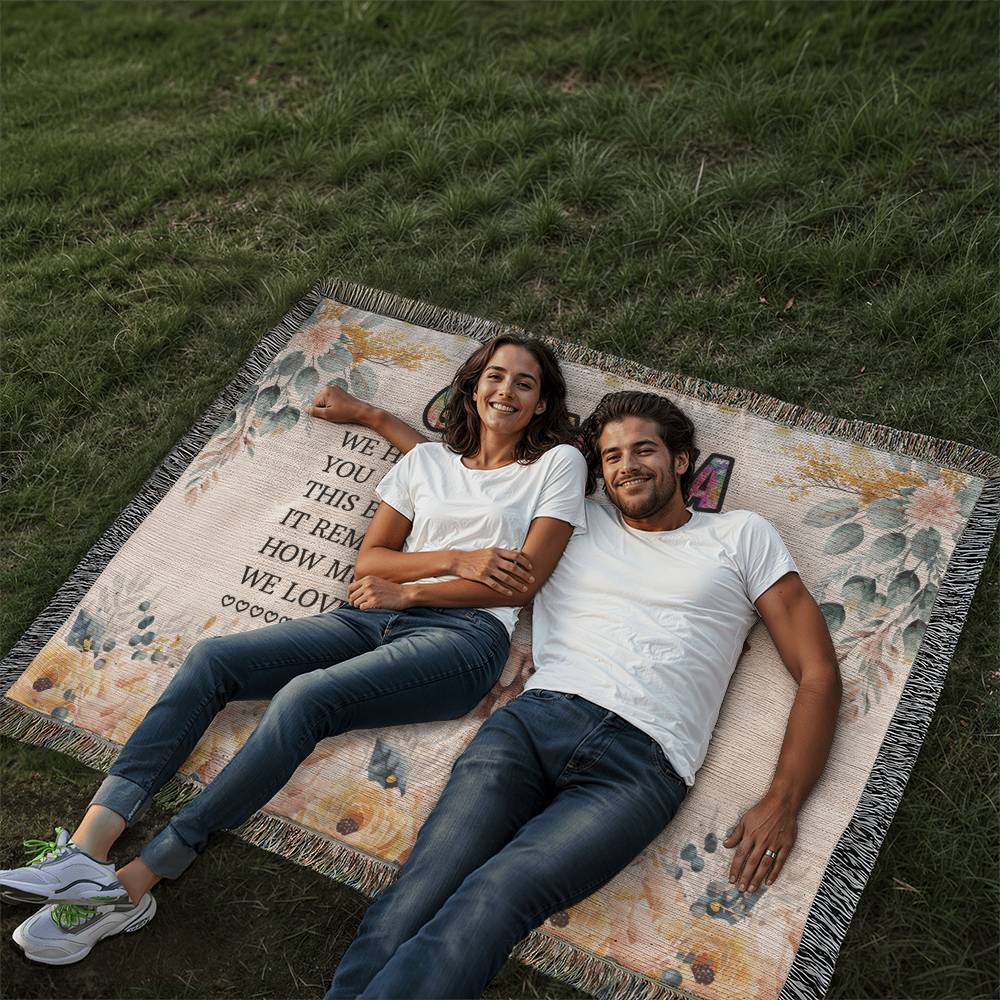 Testing H woven blanket / multi-artwork & variants