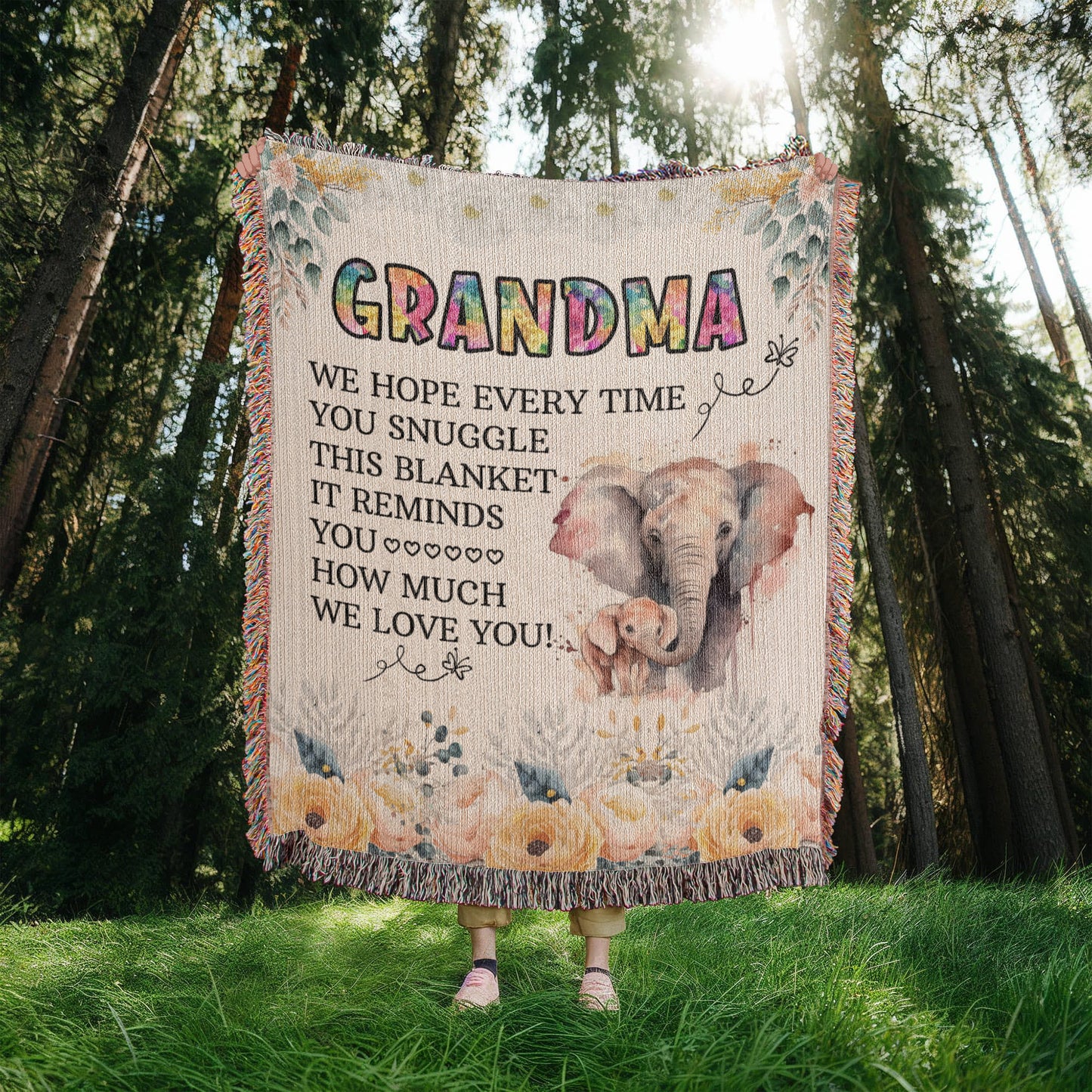 Testing Woven Blanket / Multi-sized artwork & variants
