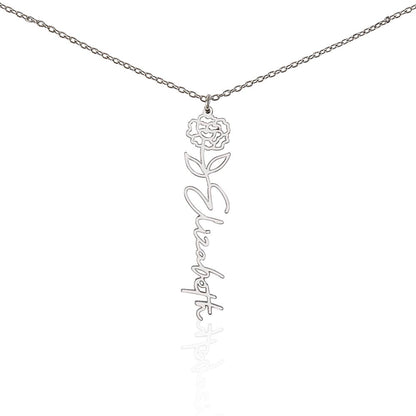 Testing Flower Name Necklace (No MC) 1/27/25