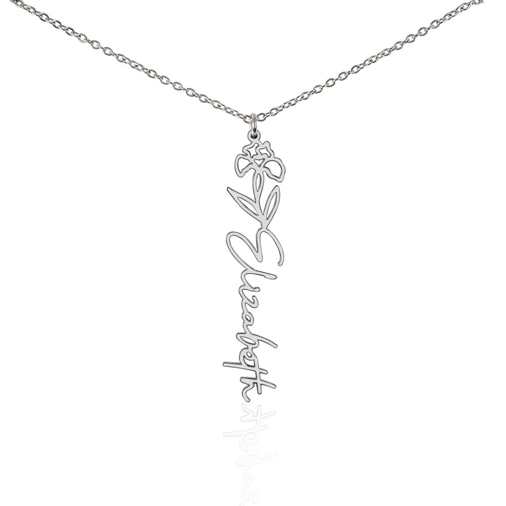 Testing Flower Name Necklace (No MC) 1/27/25