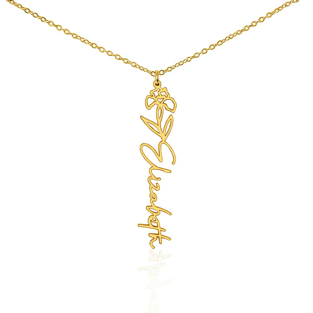 Testing Flower Name Necklace (No MC) 1/27/25
