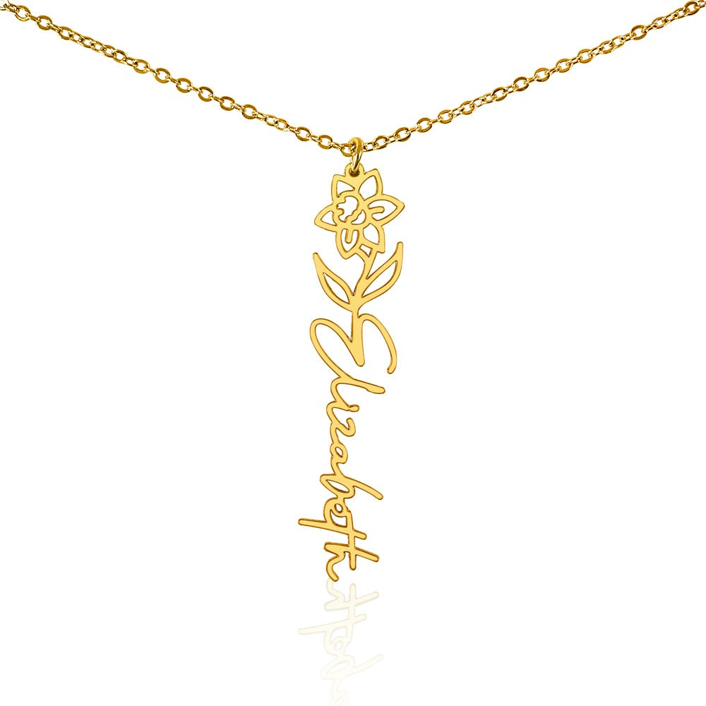 Testing Flower Name Necklace (No MC) 1/27/25