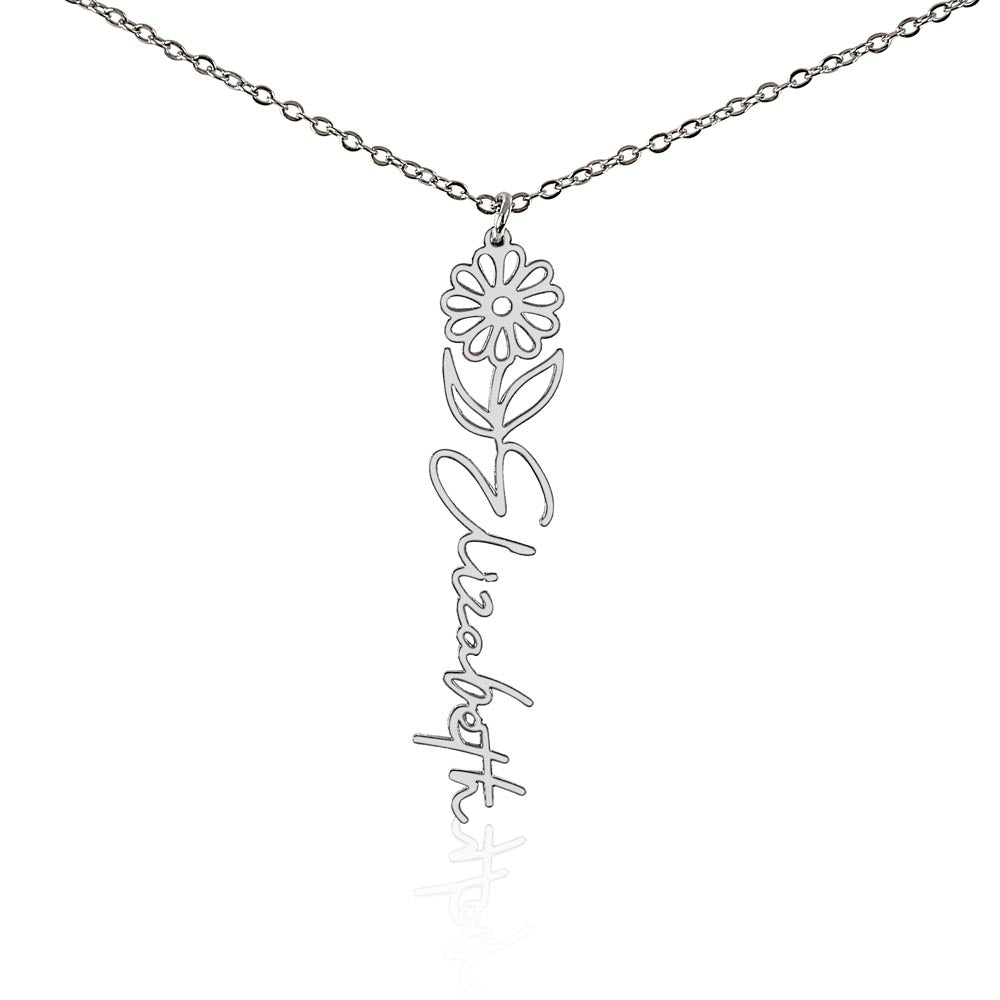 Testing Flower Name Necklace (No MC) 1/27/25