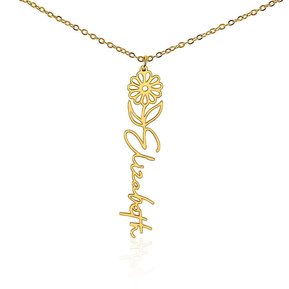 Testing Flower Name Necklace (No MC) 1/27/25