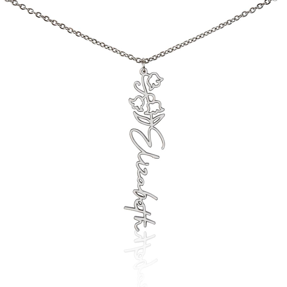 Testing Flower Name Necklace (No MC) 1/27/25