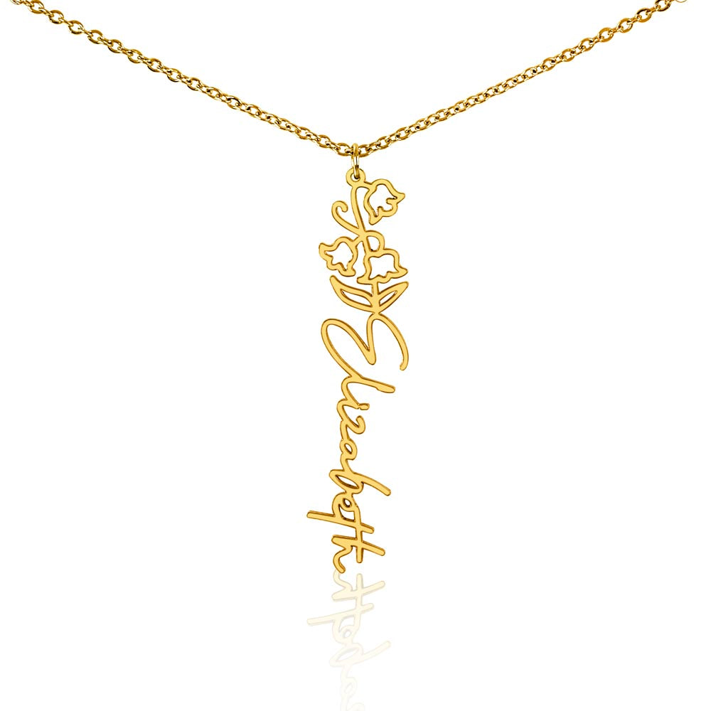 Testing Flower Name Necklace (No MC) 1/27/25