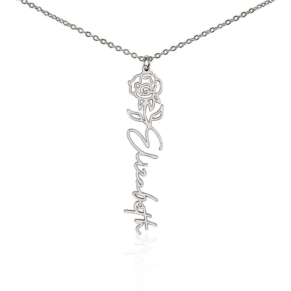 Testing Flower Name Necklace (No MC) 1/27/25