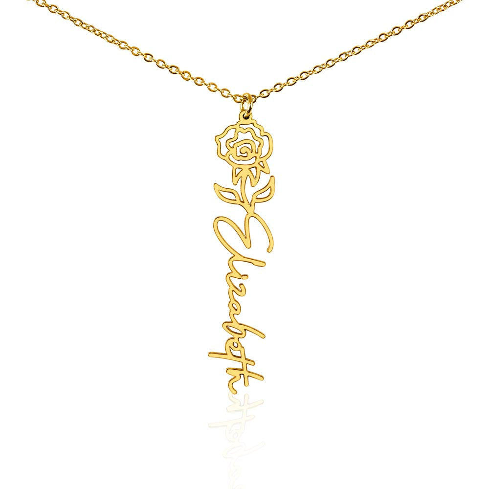 Testing Flower Name Necklace (No MC) 1/27/25