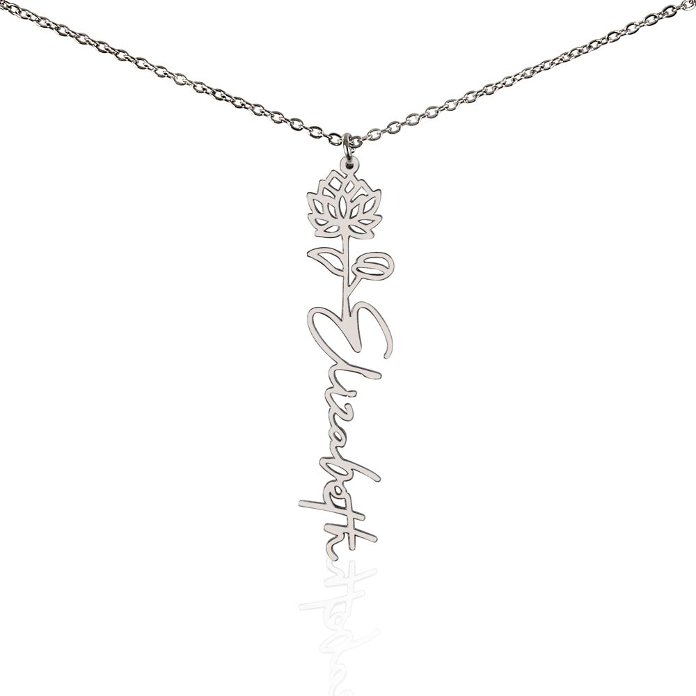 Testing Flower Name Necklace (No MC) 1/27/25