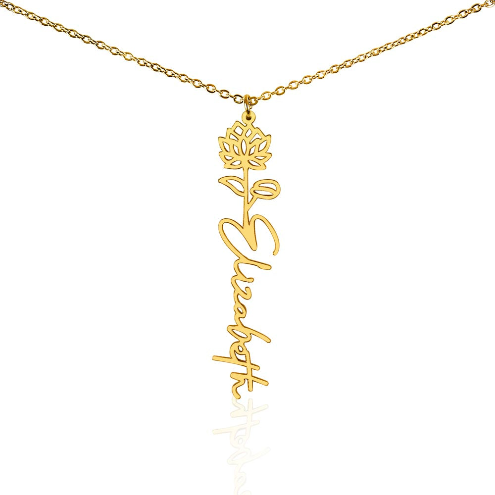 Testing Flower Name Necklace (No MC) 1/27/25