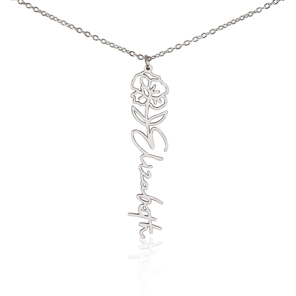 Testing Flower Name Necklace (No MC) 1/27/25