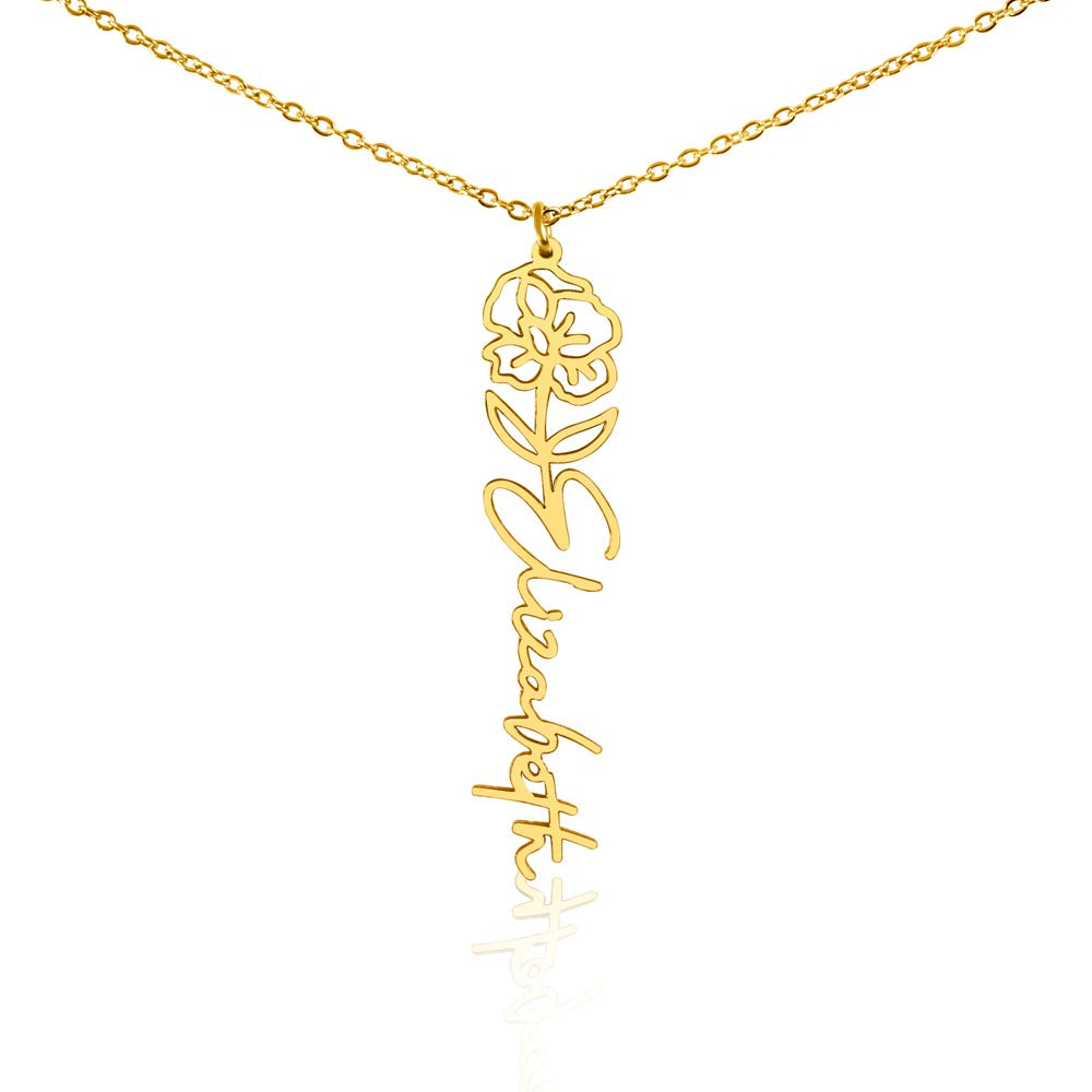Testing Flower Name Necklace (No MC) 1/27/25