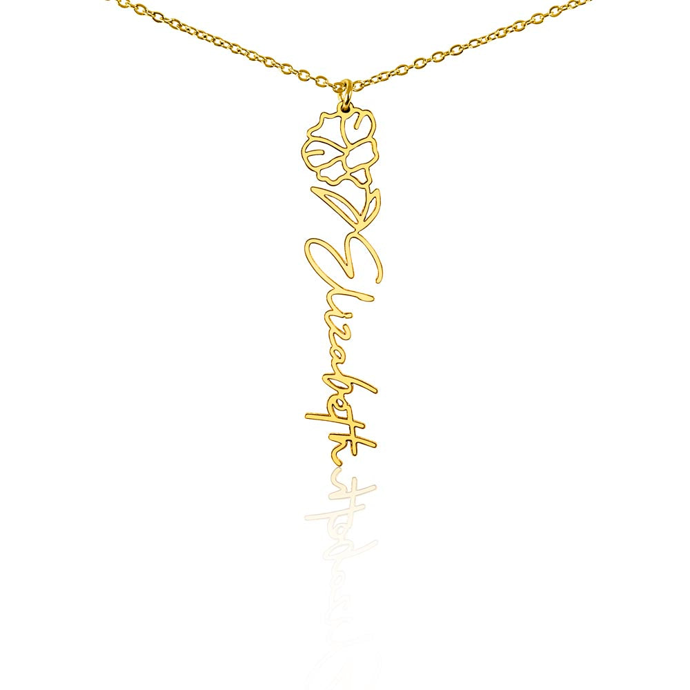 Testing Flower Name Necklace (No MC) 1/27/25