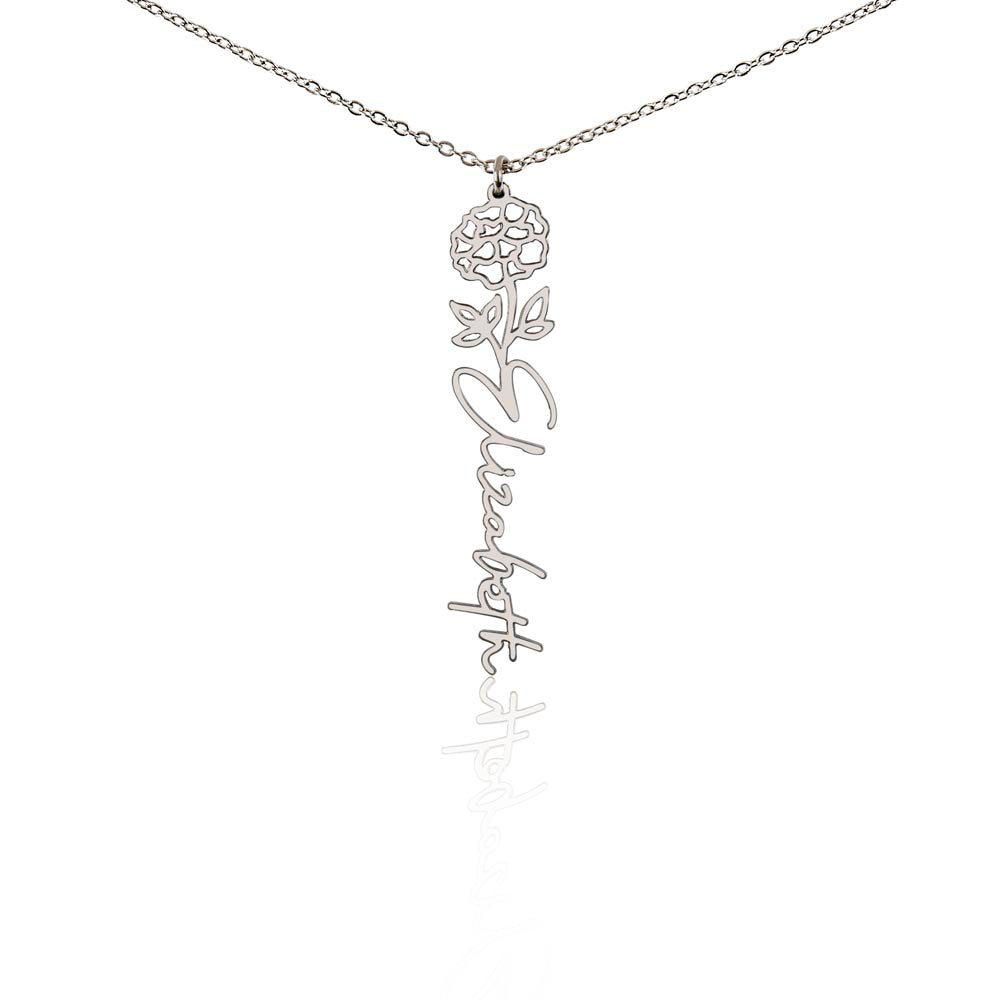 Testing Flower Name Necklace (No MC) 1/27/25