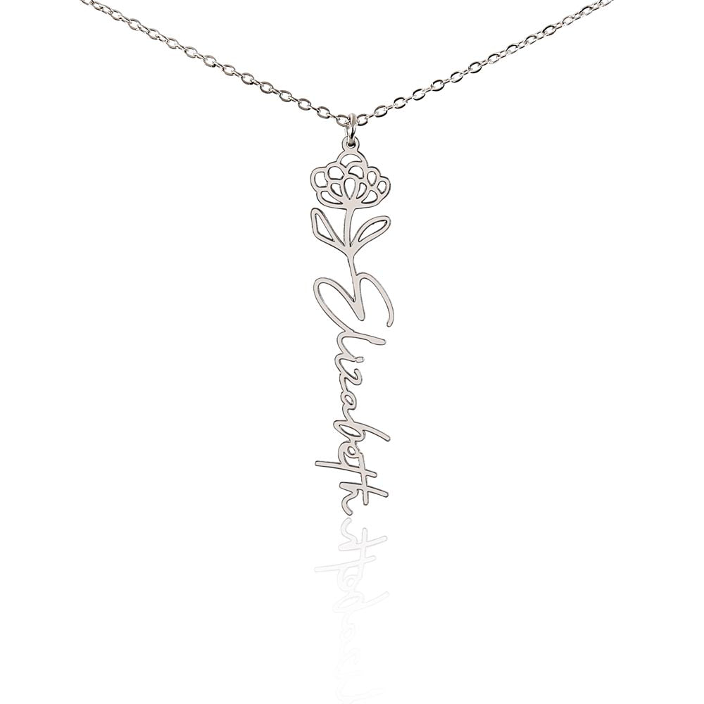 Testing Flower Name Necklace (No MC) 1/27/25