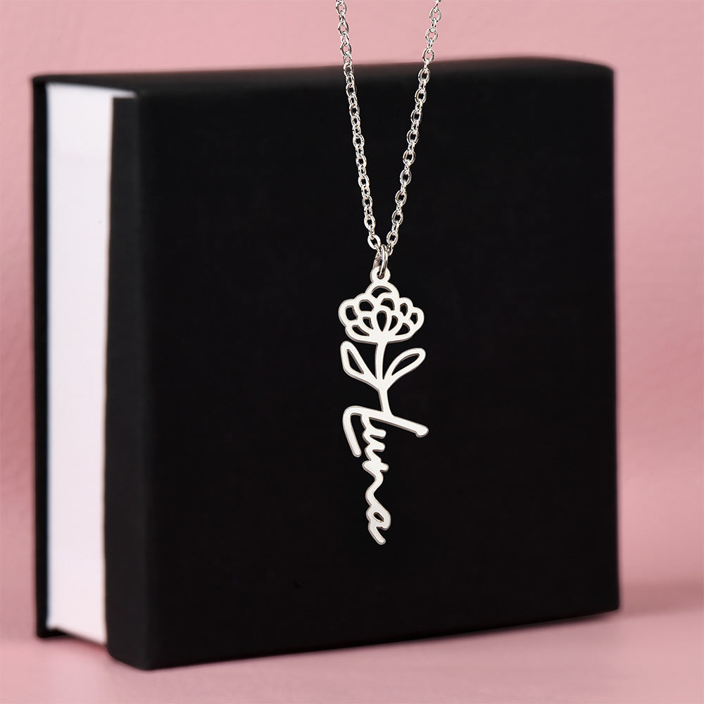 Testing Flower Name Necklace (No MC) 1/27/25