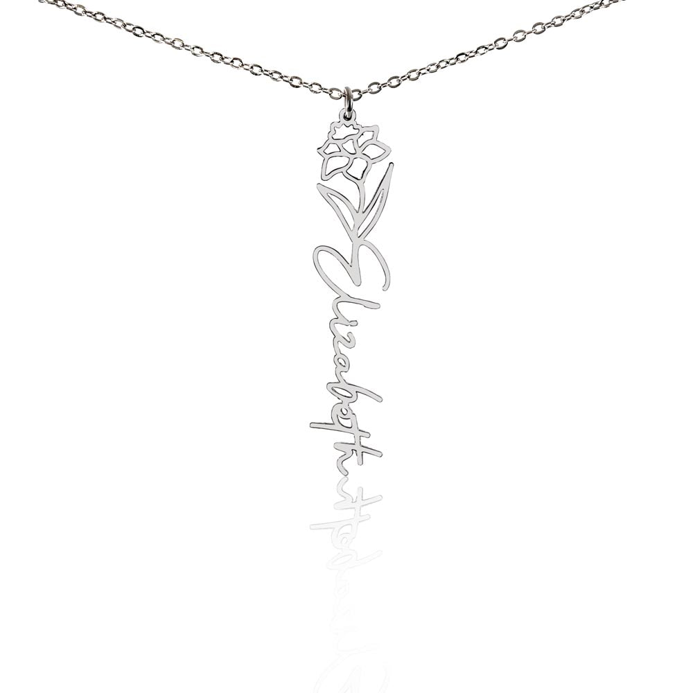 Testing Flower Name Necklace (No MC) 1/27/25