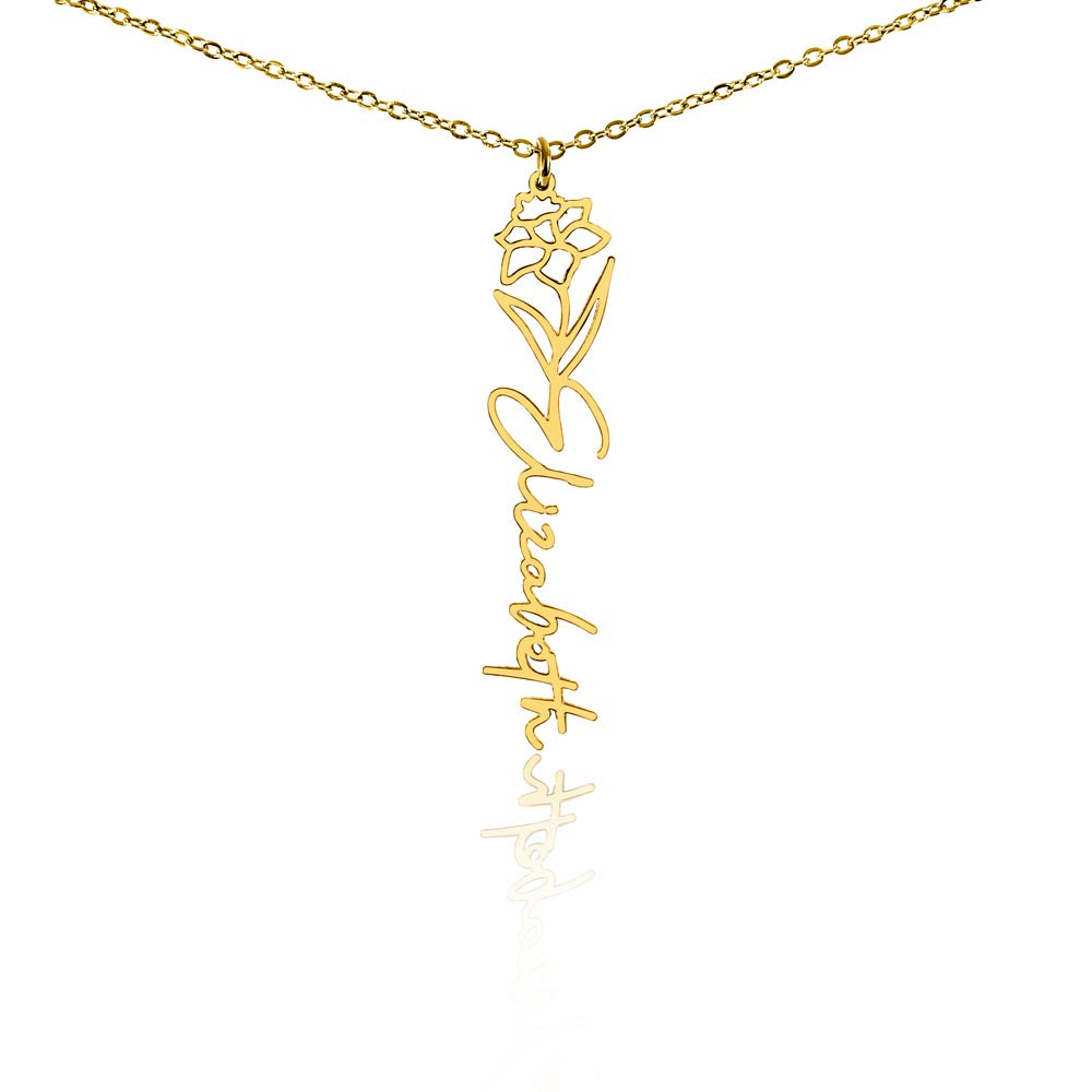 Testing Flower Name Necklace (No MC) 1/27/25