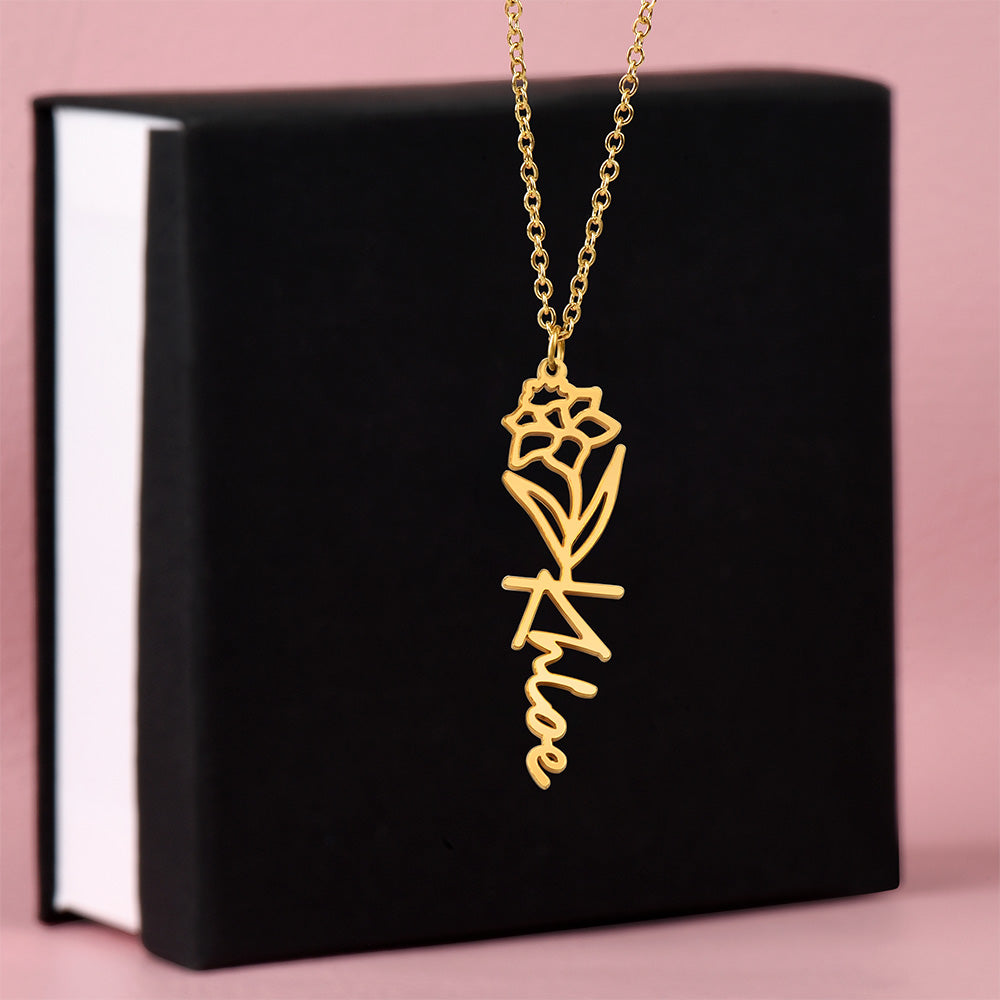Testing Flower Name Necklace (No MC) 1/27/25