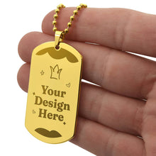 Load image into Gallery viewer, Map Dog Tag example
